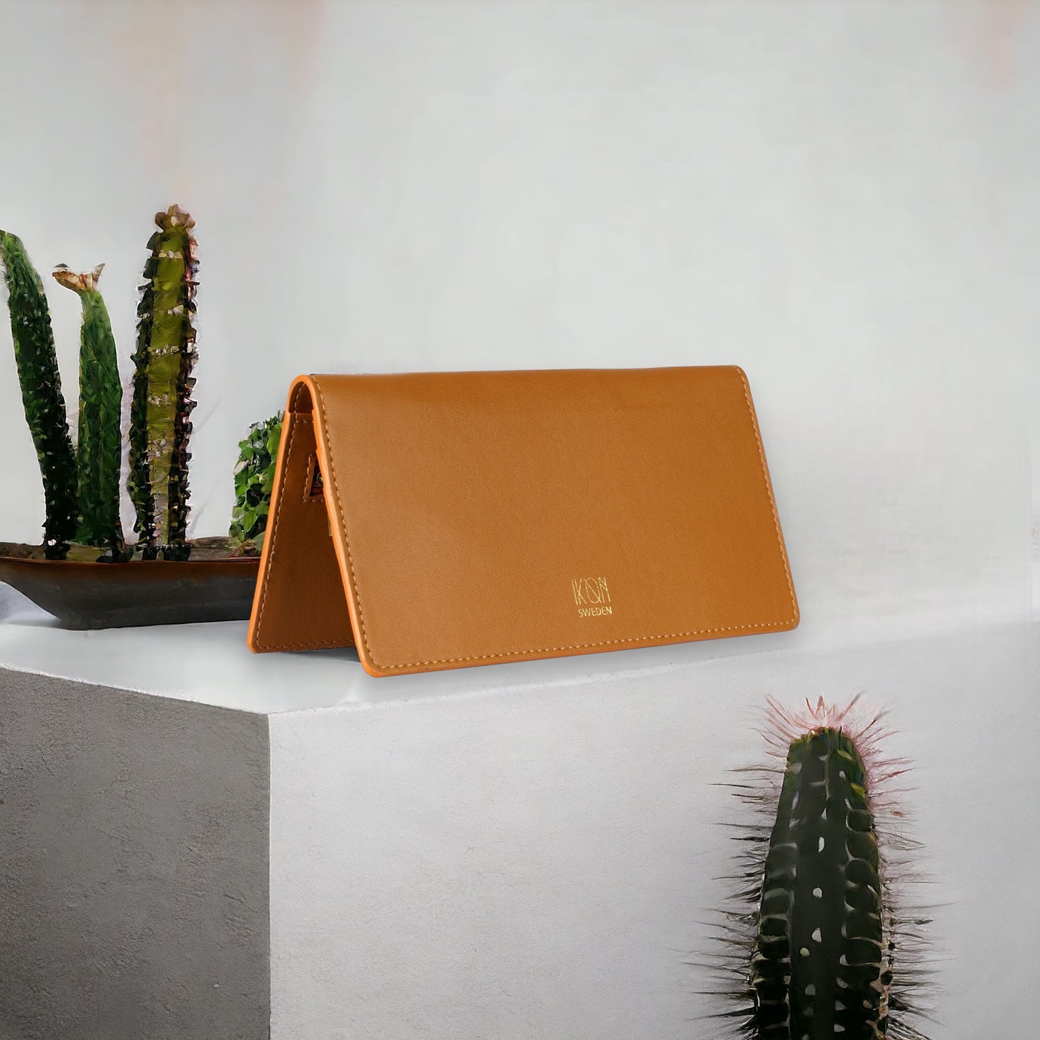 cactus leather wallet
