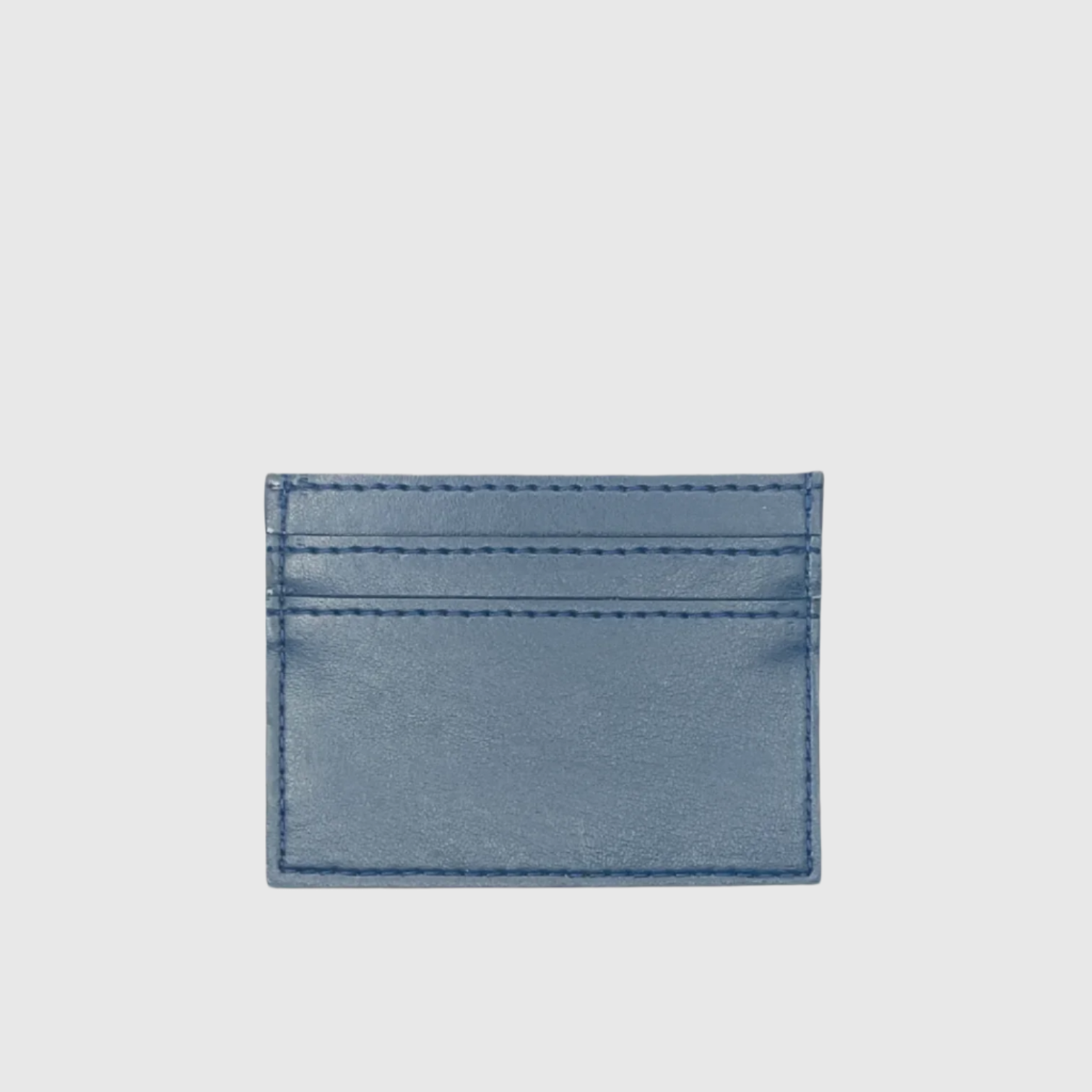 Vegan Apple Leather Card holder blue