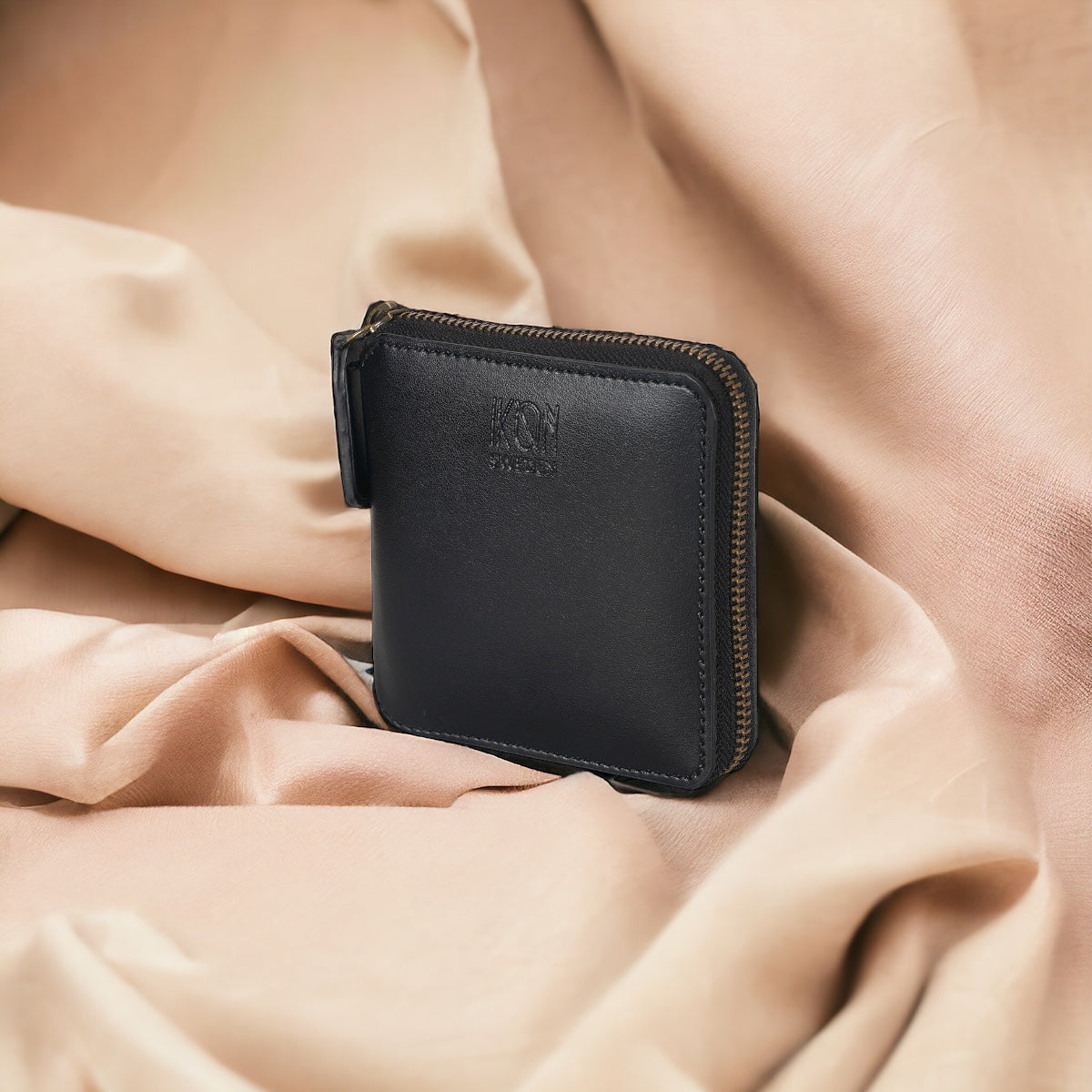 Black small zip wallet