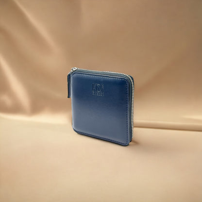 Coastal Blue small zip wallet