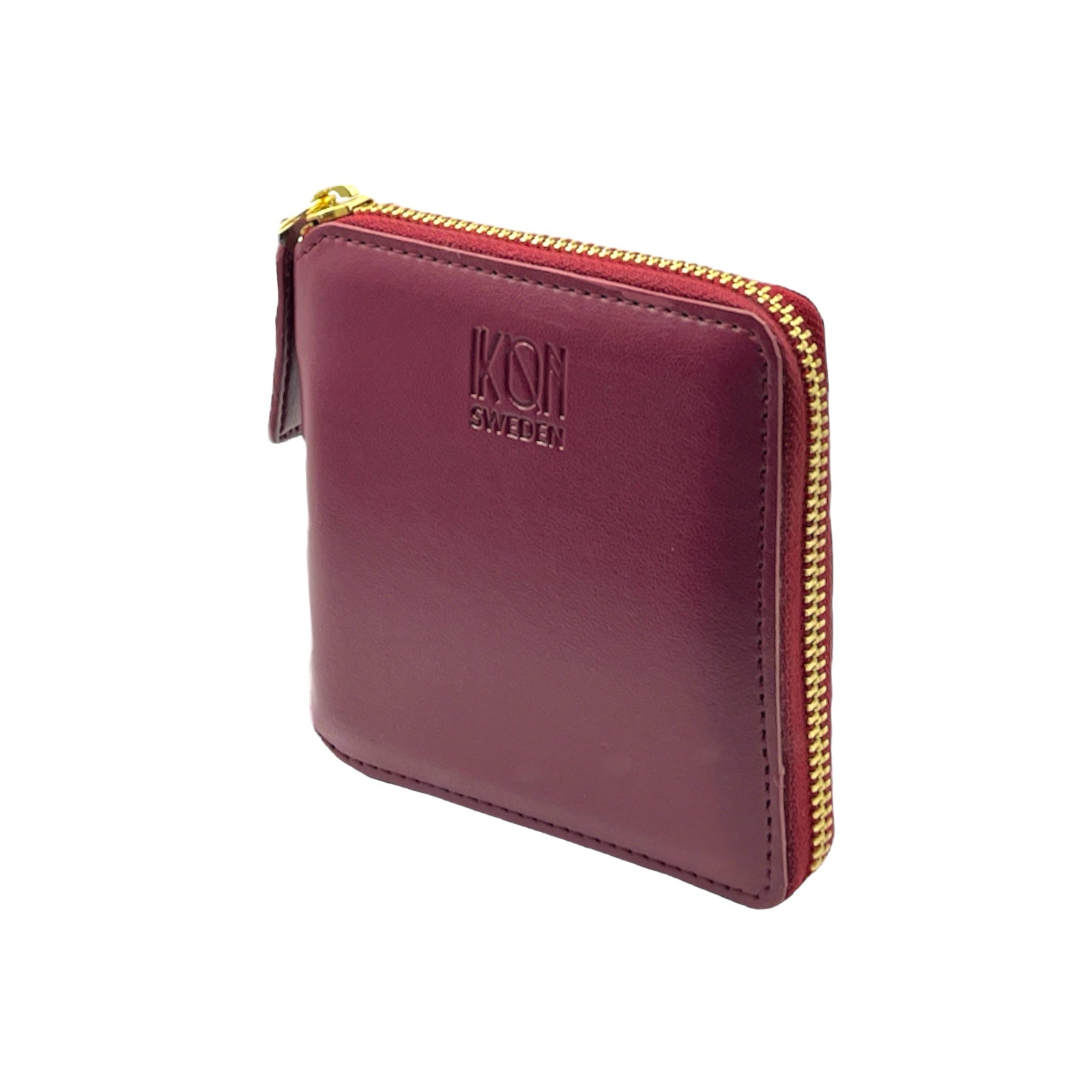 Wine Red small zip wallet