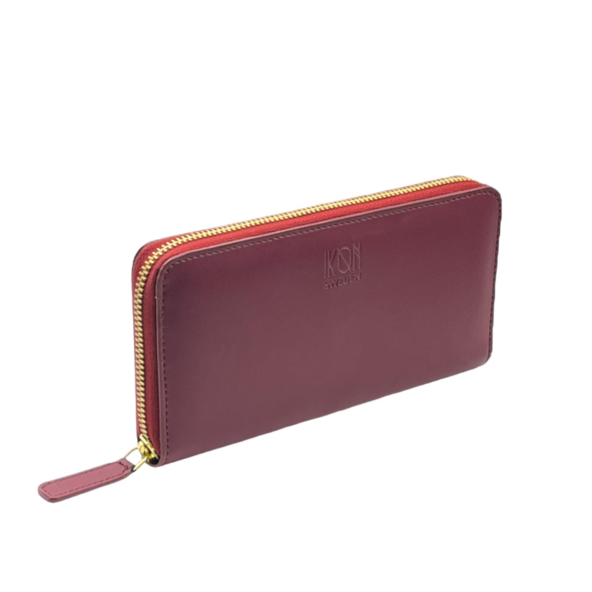 Wine Red Long zip wallet