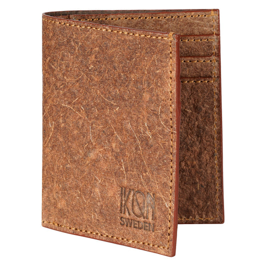 Premium Vegan Leather Bi Fold Men's Wallet Keychain Combo, Card